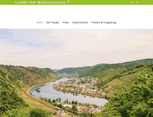 Tablet Screenshot of mosel-hotel-traube.de